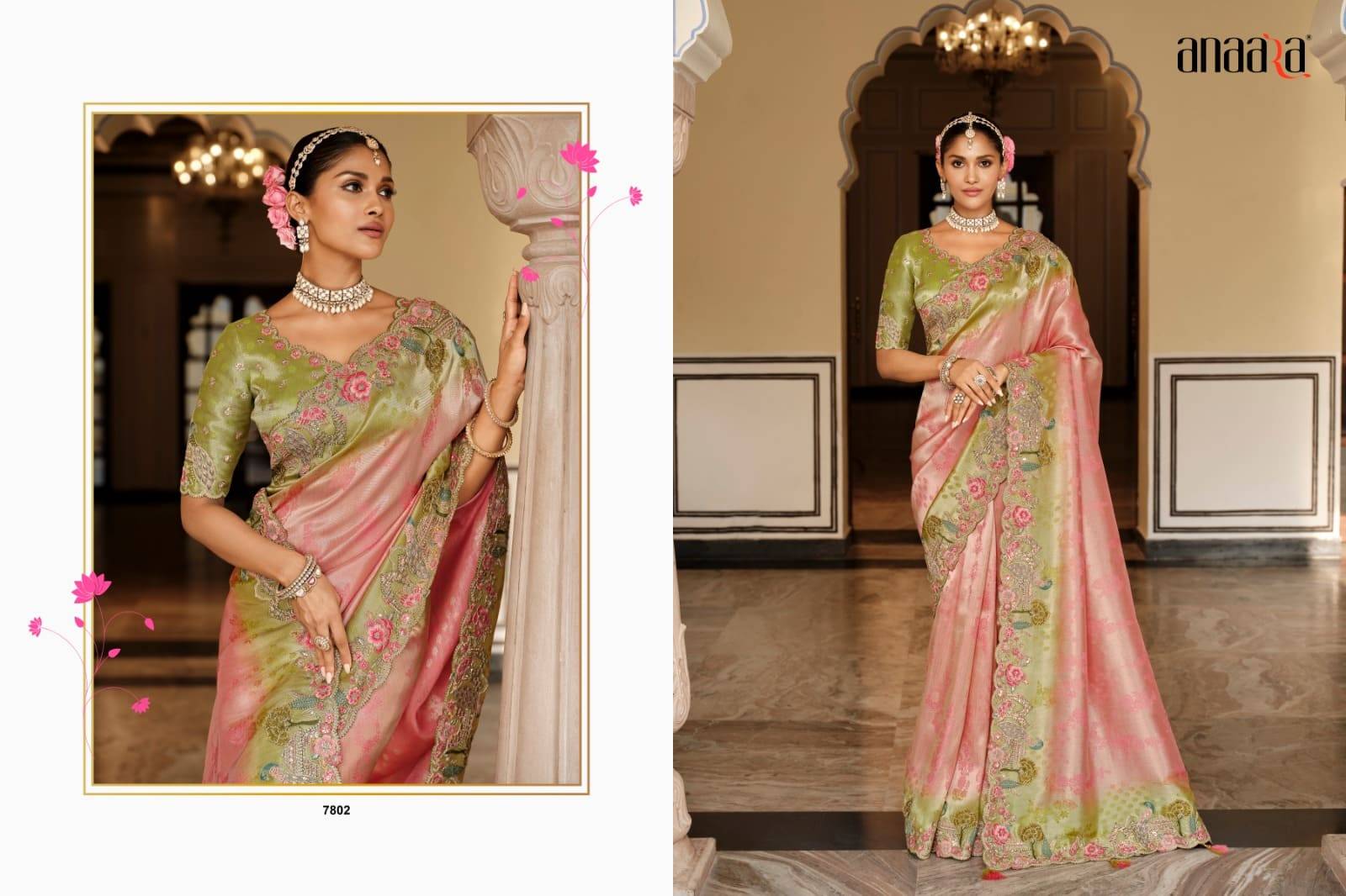 Anaara 7801 Series By Tathastu 7801 To 7812 Series Indian Traditional Bridal Wear Collection Beautiful Stylish Fancy Colorful Party Wear & Occasional Wear Silk Sarees At Wholesale Price